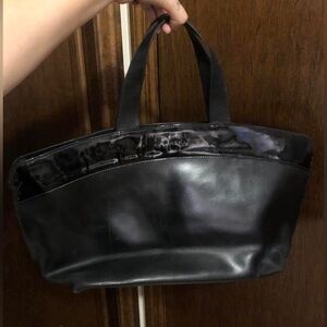 Black Furla genuine leather bag